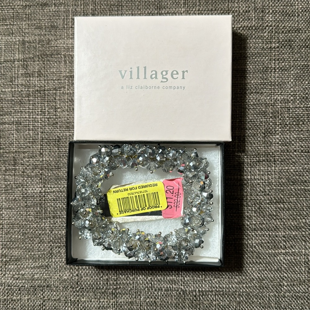 Festive | Beaded | Silver | Bracelet